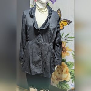 Elle Black Women's Trench Coat